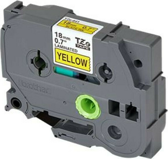 Brother Ταινία Ετικετογράφου 8m x 18mm σε Κίτρινο Χρώμα - Image 5