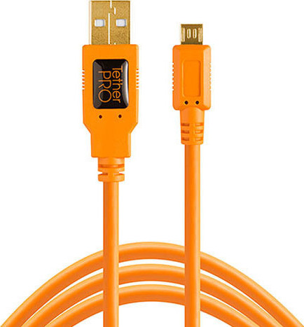 Tether Tools Regular USB 2.0 to micro USB Cable Πορτοκαλί 4.6m (CU5430ORG) - Image 7
