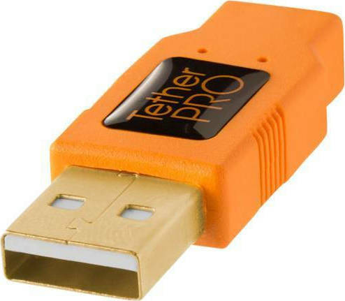 Tether Tools Regular USB 2.0 to micro USB Cable Πορτοκαλί 4.6m (CU5430ORG) - Image 6