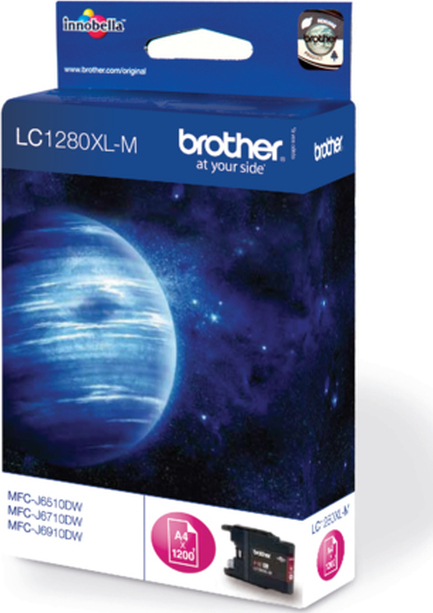 Brother LC1280XL Magenta Γνήσιο Μελάνι Εκτυπωτή InkJet Ματζέντα (LC-1280XLM) - Image 4