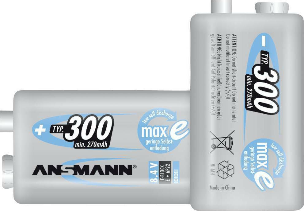 Ansmann 9V 300mAh 1τμχ - Image 5