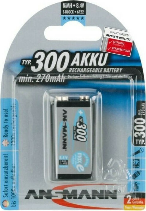 Ansmann 9V 300mAh 1τμχ - Image 6