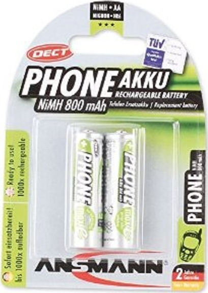 Ansmann Phone AA 800mAh 1.2V 2τμχ - Image 3