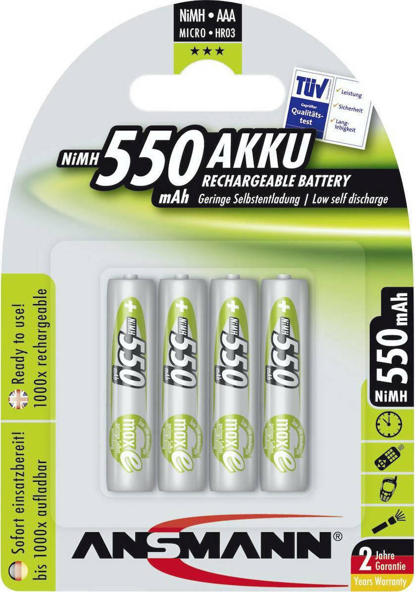 Ansmann AAA 550mAh 1.2V 4τμχ - Image 4