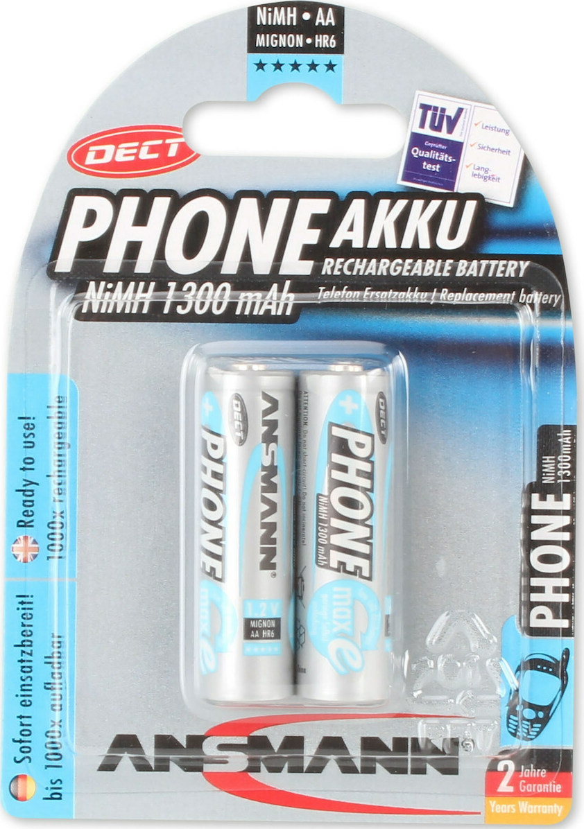 Ansmann Phone AA 1300mAh 1.2V 2τμχ
