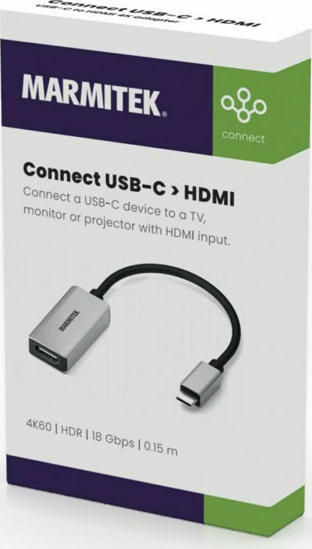 Marmitek Connect USB-C male σε HDMI female - Image 2