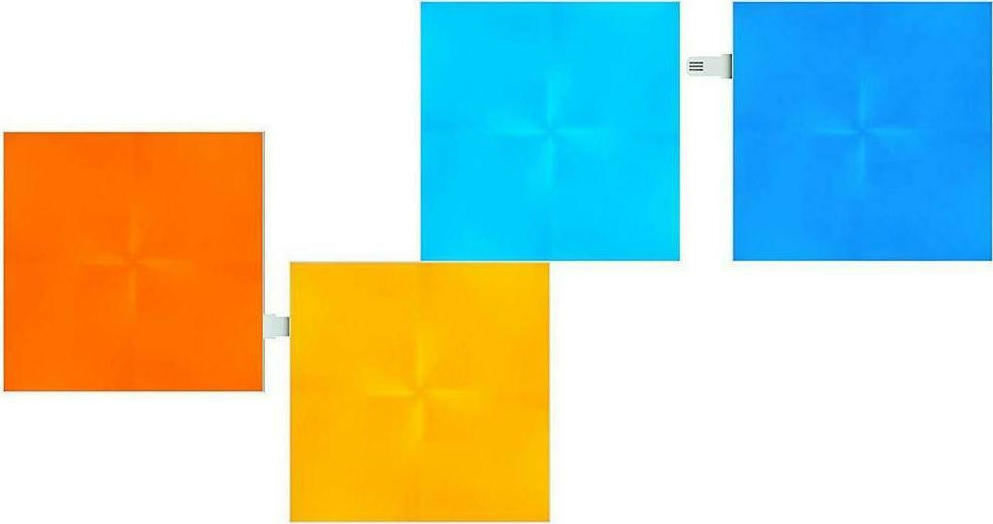 Nanoleaf Canvas Expansion Pack Διακοσμητικό Φωτιστικό με Φωτισμό RGB Hexagon LED Πολύχρωμο 4τμχ