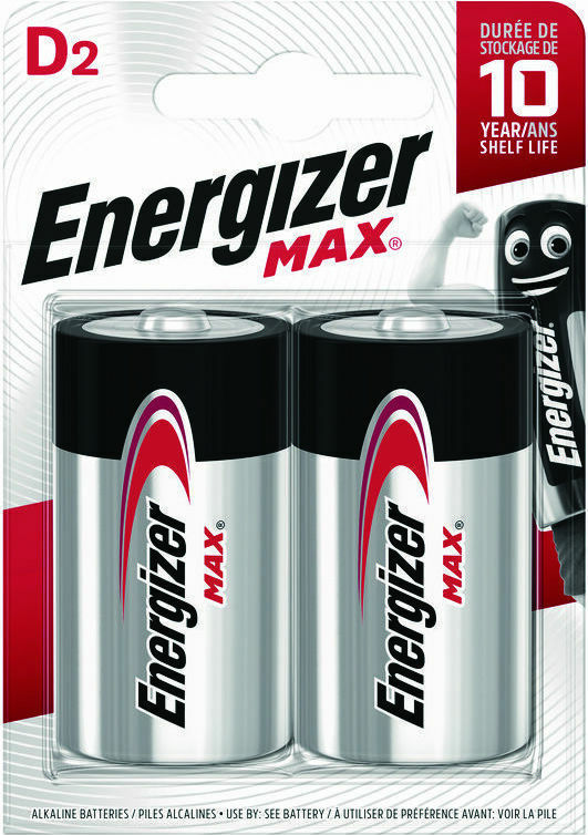 Energizer Max D 1.5V 2τμχ