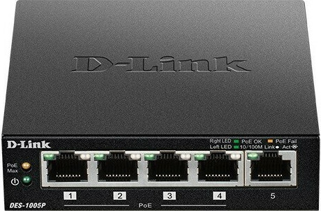 D-Link DES-1005P Unmanaged L2 PoE - Image 8