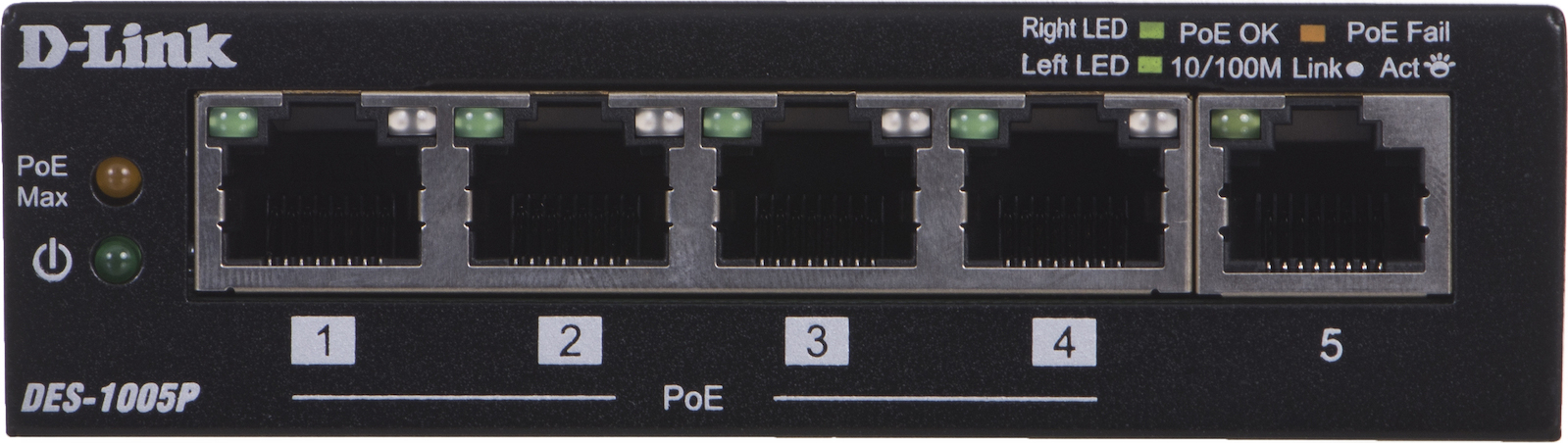 D-Link DES-1005P Unmanaged L2 PoE - Image 9