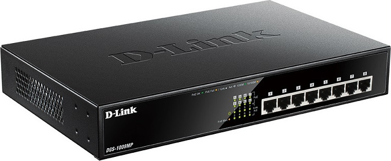 D-Link DGS-1008MP Unmanaged L2 PoE+ - Image 5