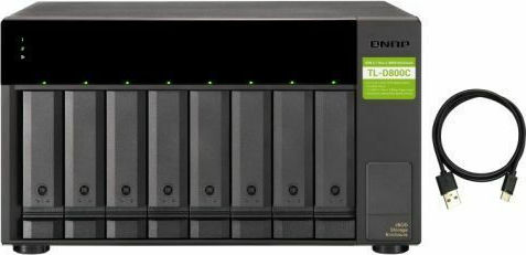 QNap TL-D800C (USB) Θήκη για 8 Σκληρούς Δίσκους 3.5" SATA III με σύνδεση Type-C - Image 5