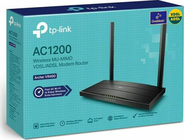 TP-LINK Archer VR400 VDSL2 Ασύρματο Modem Router - Image 9