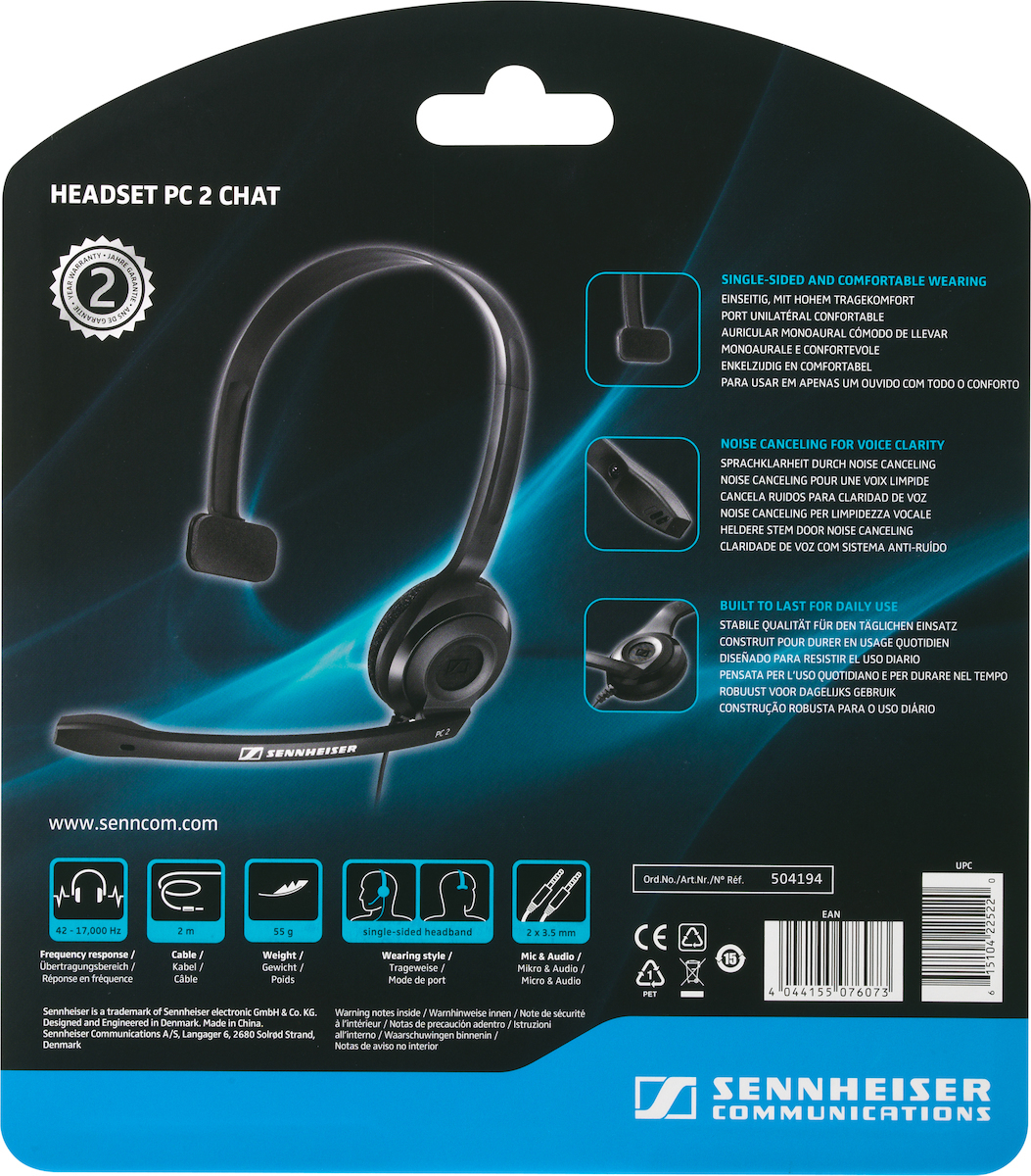 Sennheiser PC 2 On Ear Multimedia Ακουστικά με μικροφωνο και σύνδεση 3.5mm Jack - Image 10