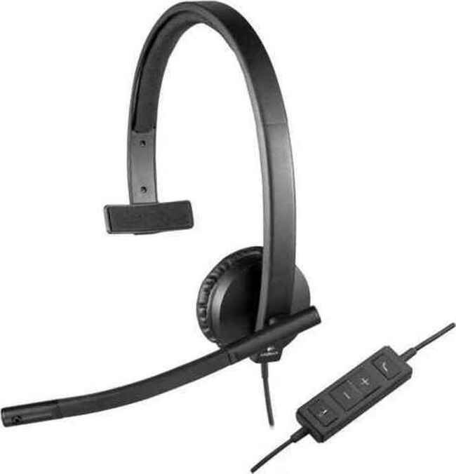 Logitech H570e Mono On Ear Multimedia Ακουστικά με μικροφωνο και σύνδεση USB - Image 3