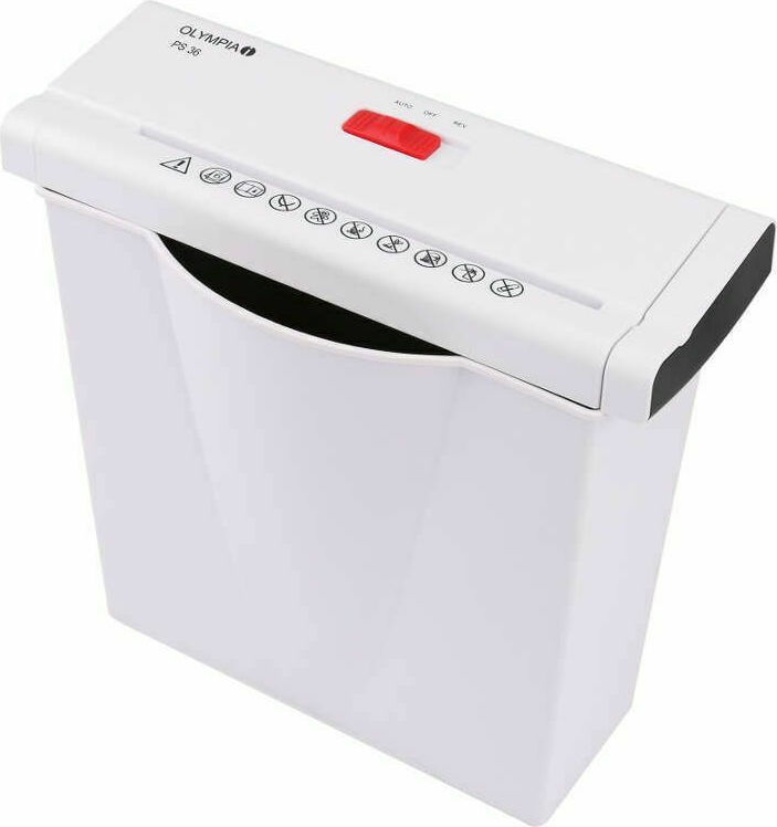 Olympia Καταστροφέας Εγγράφων PS 36 Strip Cut 6 Φύλλων με Κάδο 7lt 2706 - Image 7