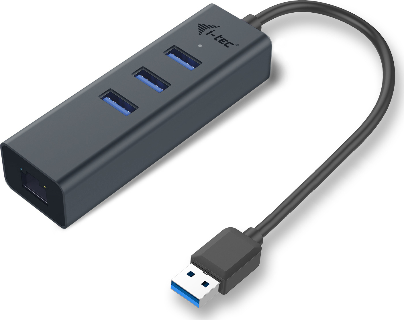 i-tec USB 3.0 Hub 3 Θυρών με σύνδεση USB-A / Ethernet Γκρι - Image 5