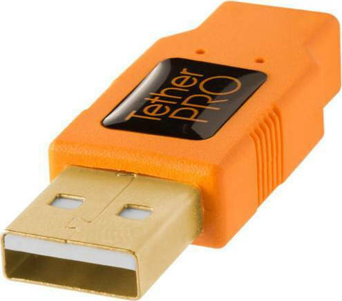 Tether Tools USB 2.0 Cable USB-A male - mini USB-B male 4.6m (CU8015-ORG) - Image 5
