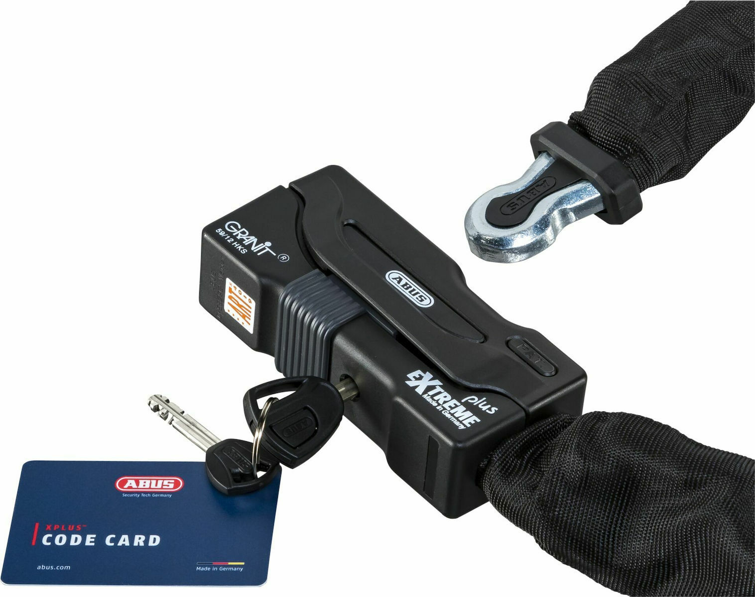 Abus Granit Extreme Plus Αντικλεπτική Κουλούρα Μοτοσυκλέτας με Μήκος 140εκ. Μαύρο Χρώμα - Image 4