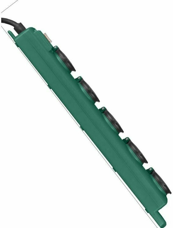 Brennenstuhl SL-554 Πολύπριζο 5 Θέσεων με Διακόπτη και Καλώδιο 5m Πράσινο - Image 2