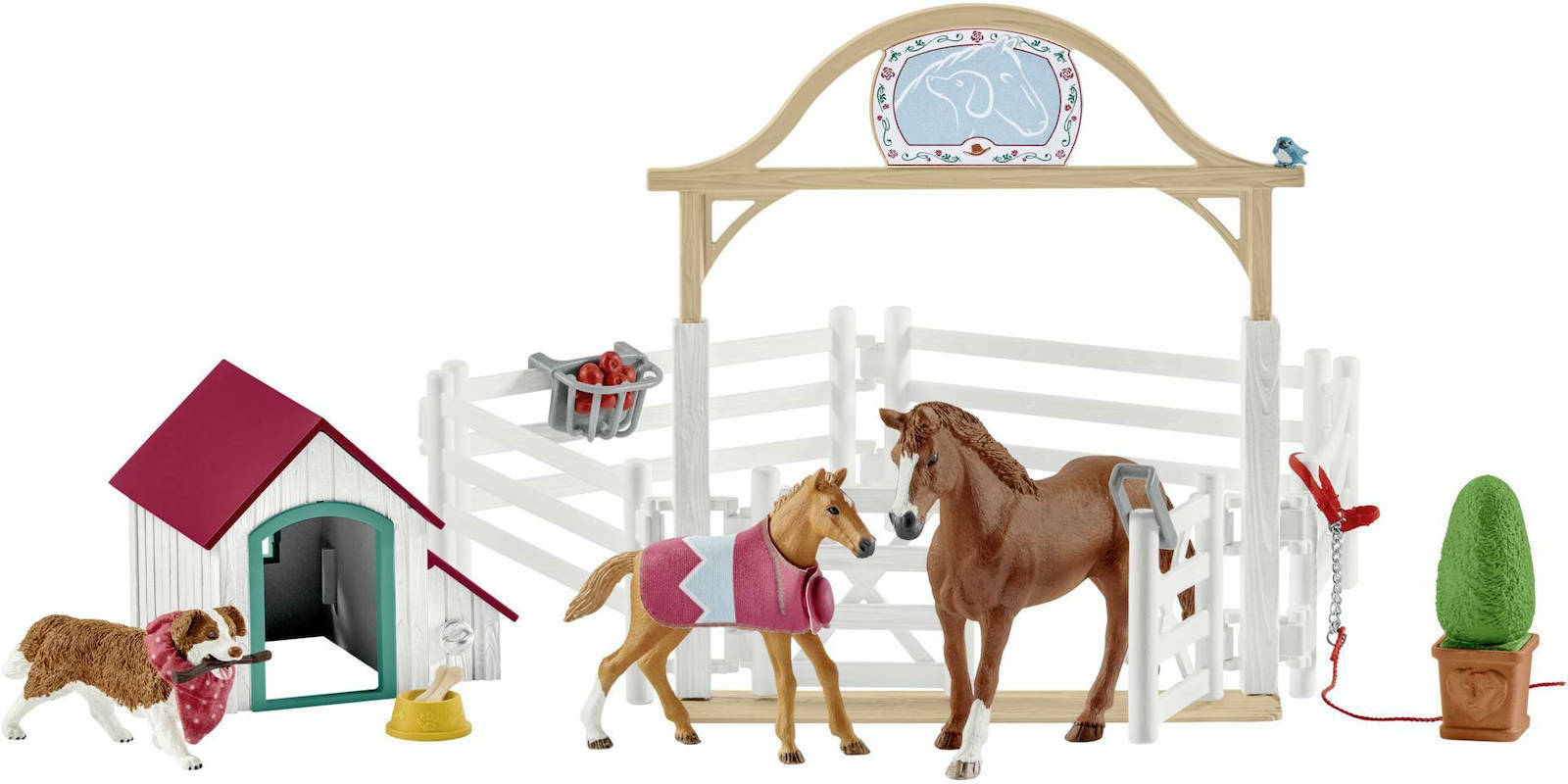 Schleich-S Παιχνίδι Μινιατούρα Σετ Horse Club Hannah’s Guest Horses with Ruby the Dog για 5-12 Ετών