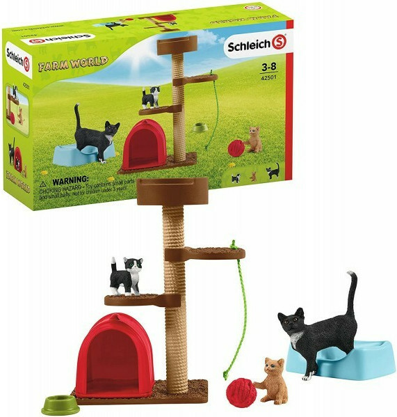 Schleich-S Παιχνίδι Μινιατούρα Σετ Playtime For Cute Cats για 3-8 Ετών - Image 4