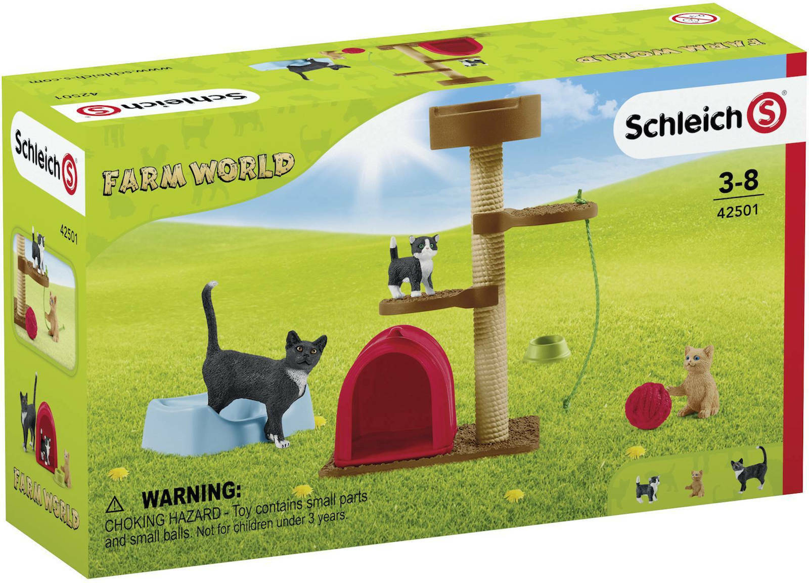 Schleich-S Παιχνίδι Μινιατούρα Σετ Playtime For Cute Cats για 3-8 Ετών - Image 11