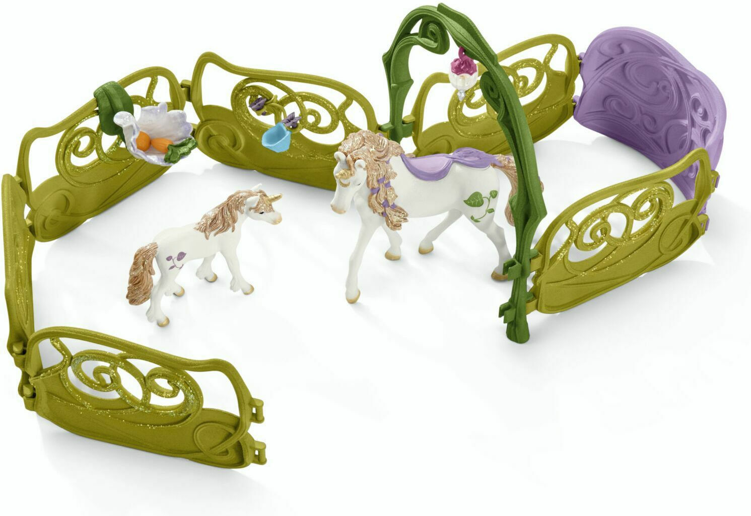 Schleich-S Παιχνίδι Μινιατούρα Glittering Flower House With Unicorns, Lake And Stable Bayala για 5-12 Ετών - Image 8