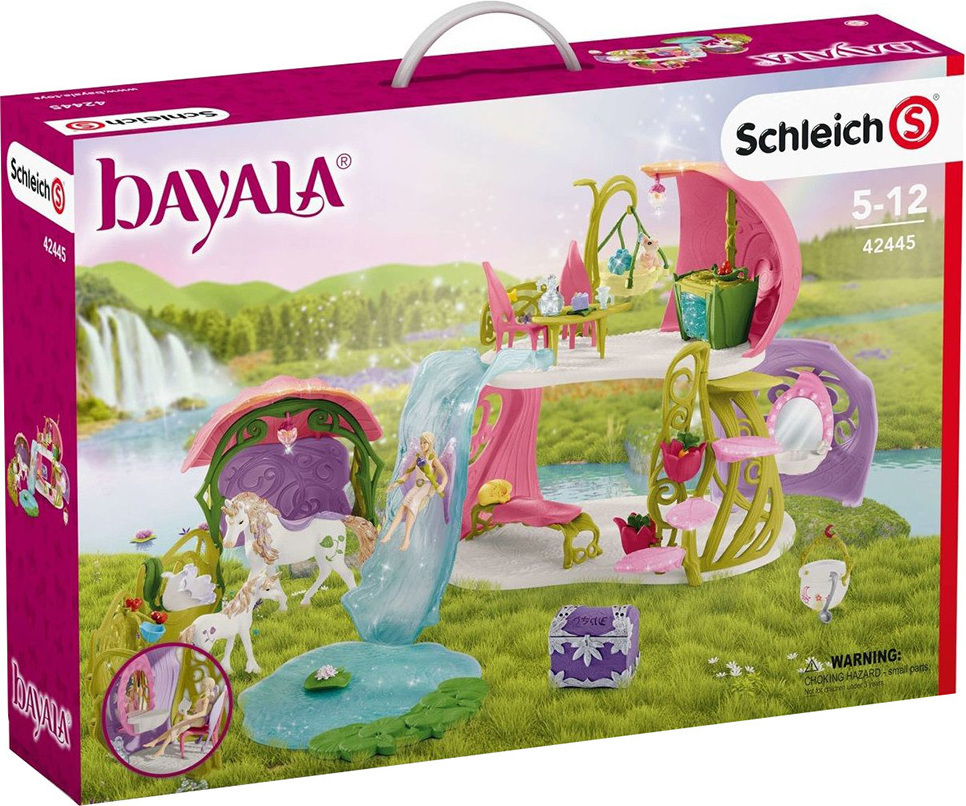 Schleich-S Παιχνίδι Μινιατούρα Glittering Flower House With Unicorns, Lake And Stable Bayala για 5-12 Ετών - Image 5