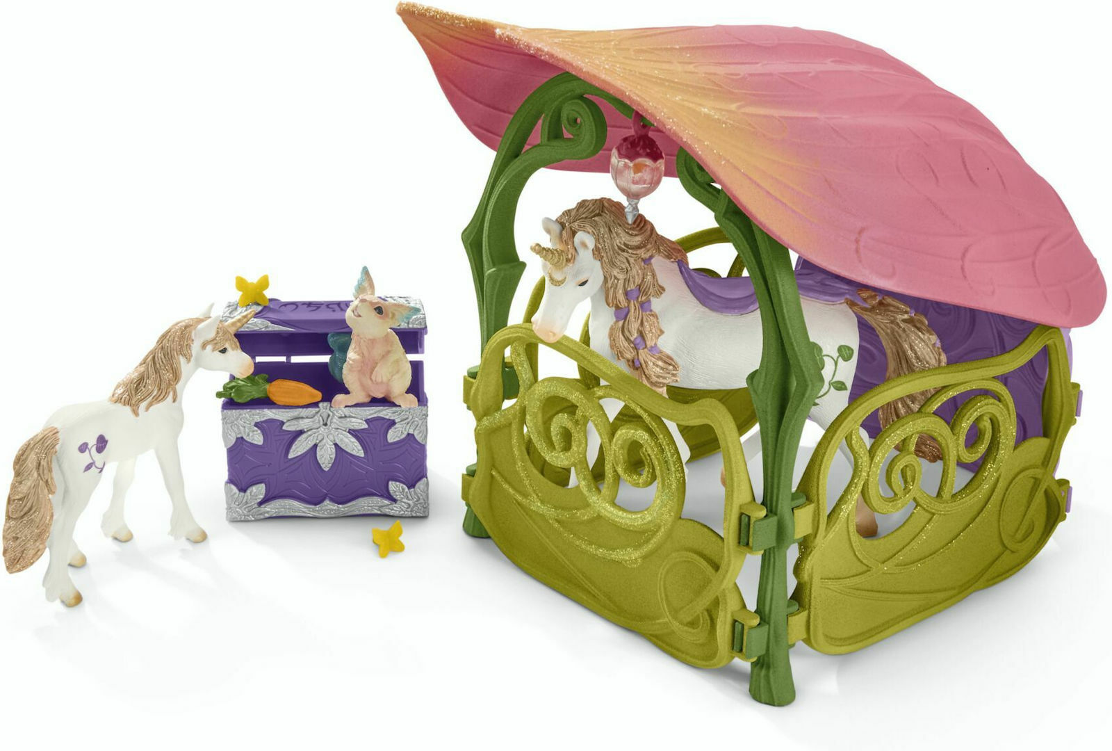 Schleich-S Παιχνίδι Μινιατούρα Glittering Flower House With Unicorns, Lake And Stable Bayala για 5-12 Ετών - Image 7