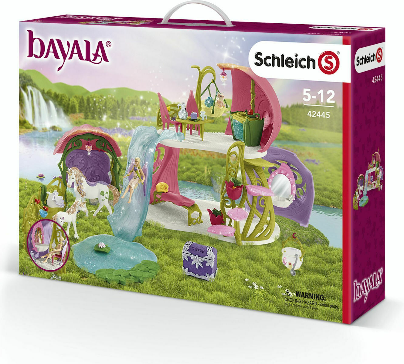 Schleich-S Παιχνίδι Μινιατούρα Glittering Flower House With Unicorns, Lake And Stable Bayala για 5-12 Ετών - Image 6
