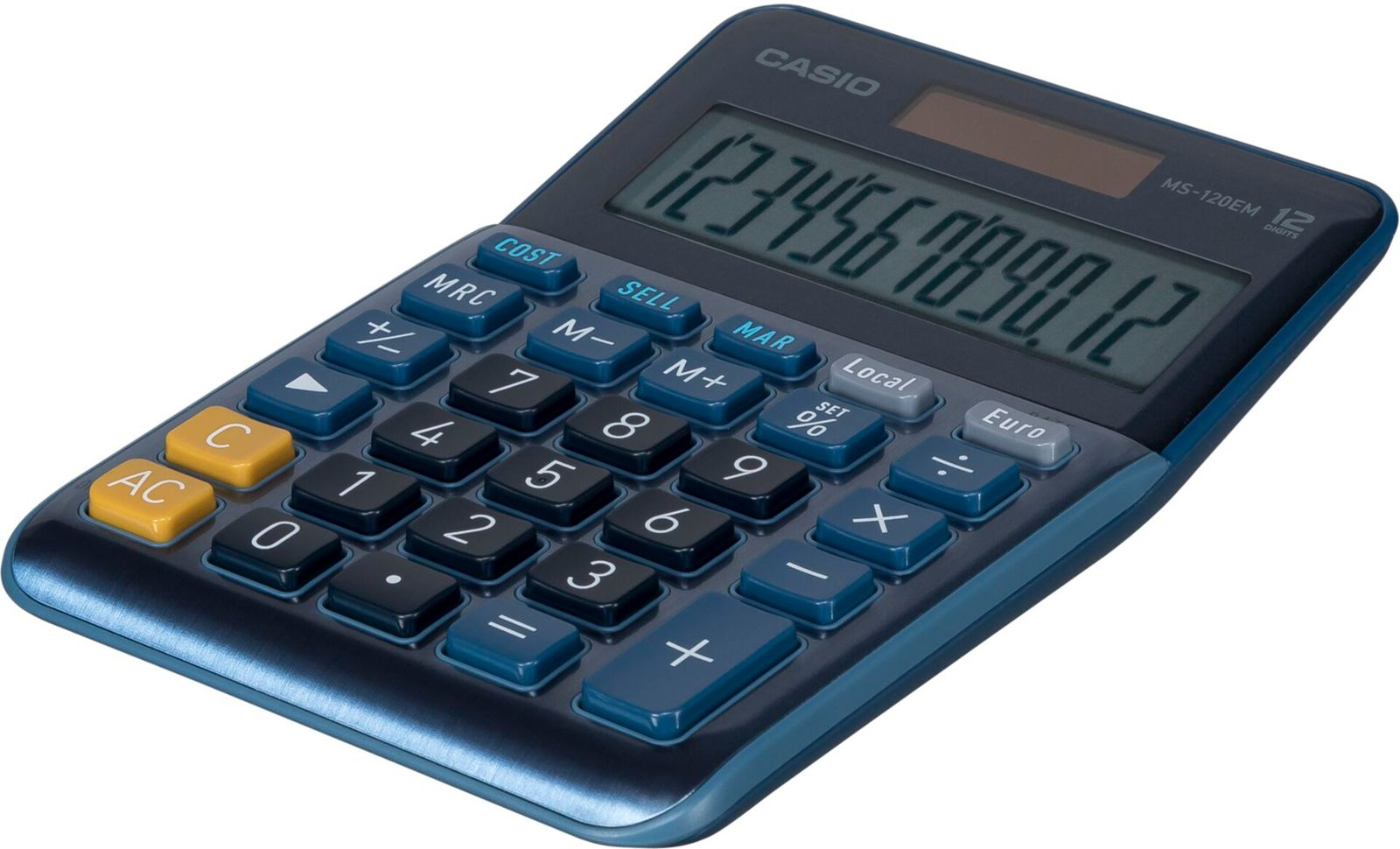 Casio Αριθμομηχανή Λογιστική 12 Ψηφίων σε Μπλε Χρώμα - Image 5