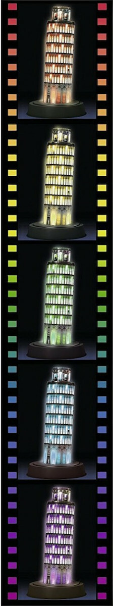 Puzzle Ο Κεκλιμένος Πύργος της Πίζας Night Edition 3D 216 Κομμάτια - Image 6
