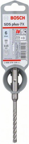 Bosch Τετράκοπο Διαμαντοτρύπανο Καρβιδίου με SDS Plus Στέλεχος για Δομικά Υλικά 14x150mm - Image 5