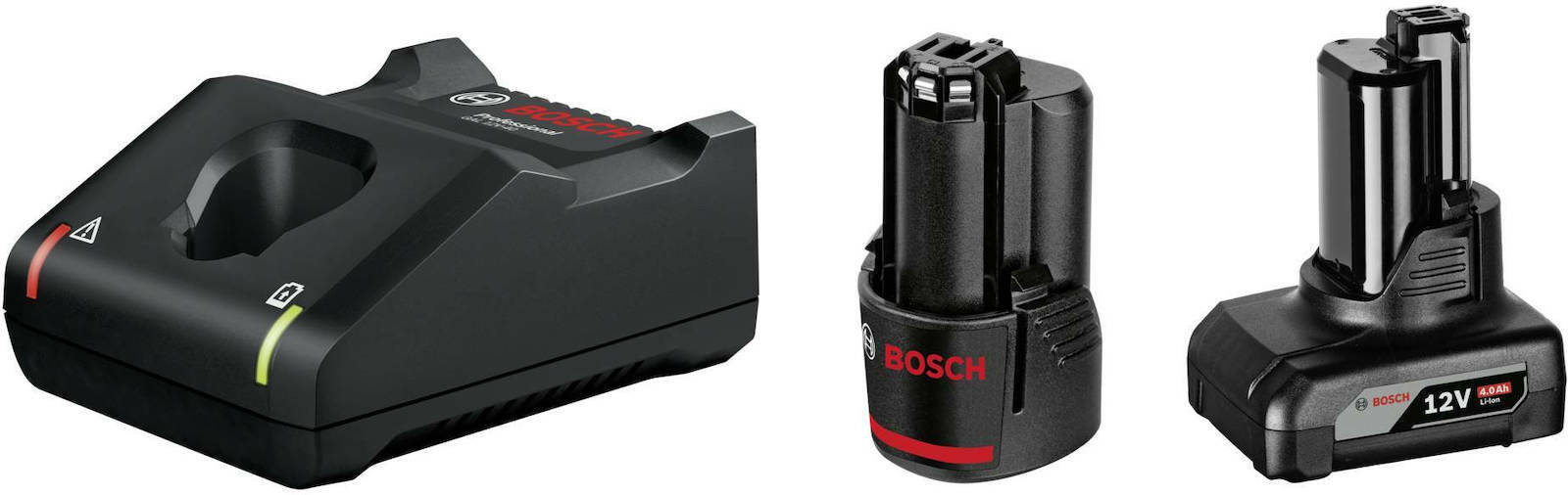 Bosch Σετ 2 Μπαταριών Εργαλείου Λιθίου 12V με Φορτιστή 1600A01NC9