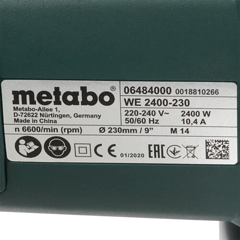 Metabo WE 2400 - 230 Τροχός Ρεύματος 2400W - Image 9