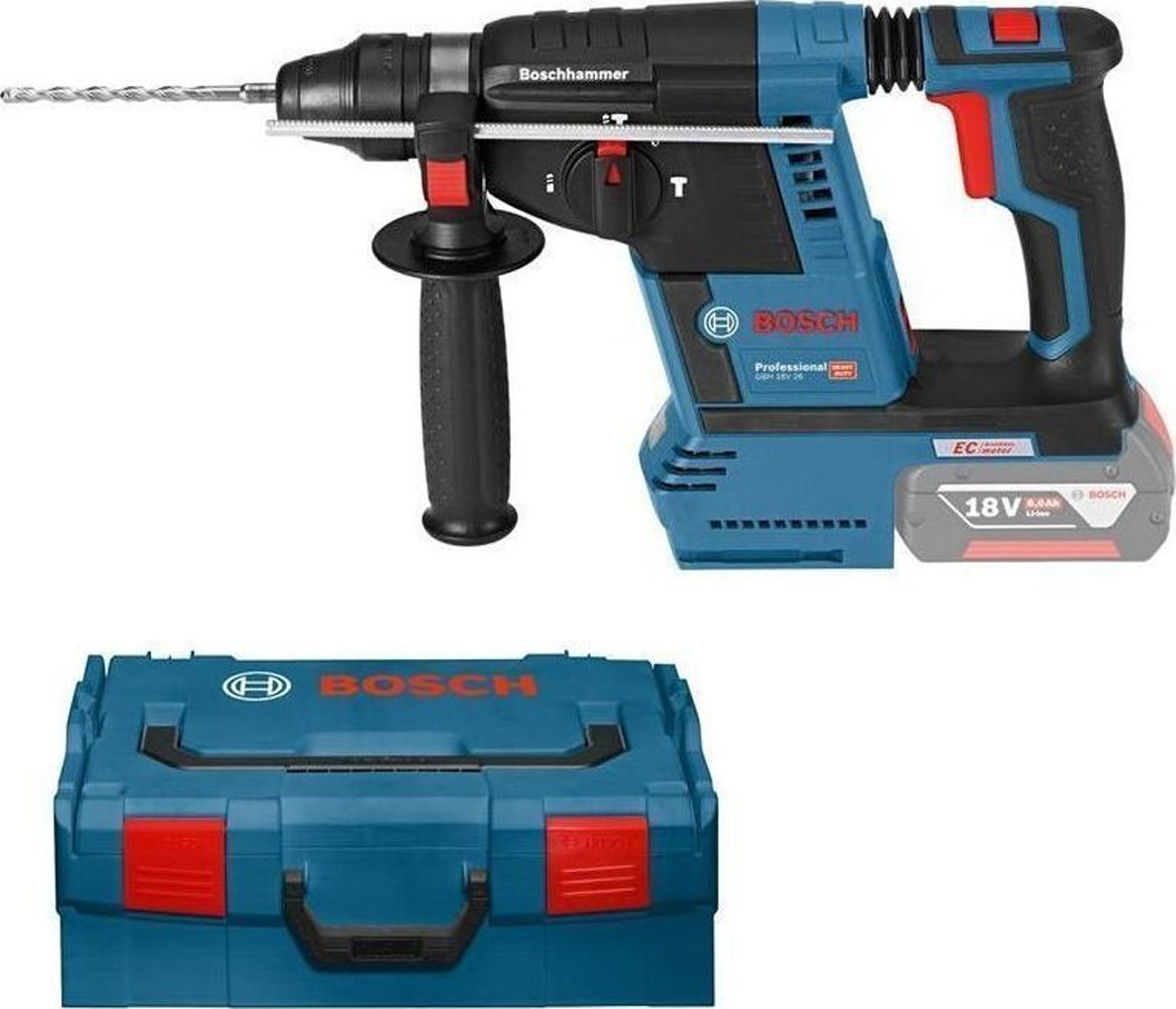 Bosch GBH 18V-26 Professional Κρουστικό Σκαπτικό Πιστολέτο Μπαταρίας Brushless 18V Solo με Υποδοχή SDS Plus 0611909001