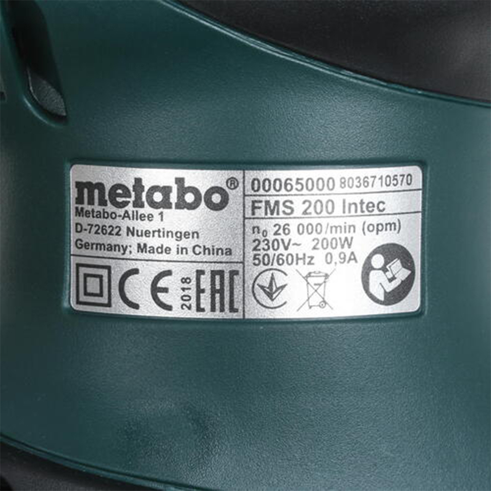 Metabo FMS 200 Intec Τριβείο Δέλτα 200W με Σύστημα Αναρρόφησης - Image 12