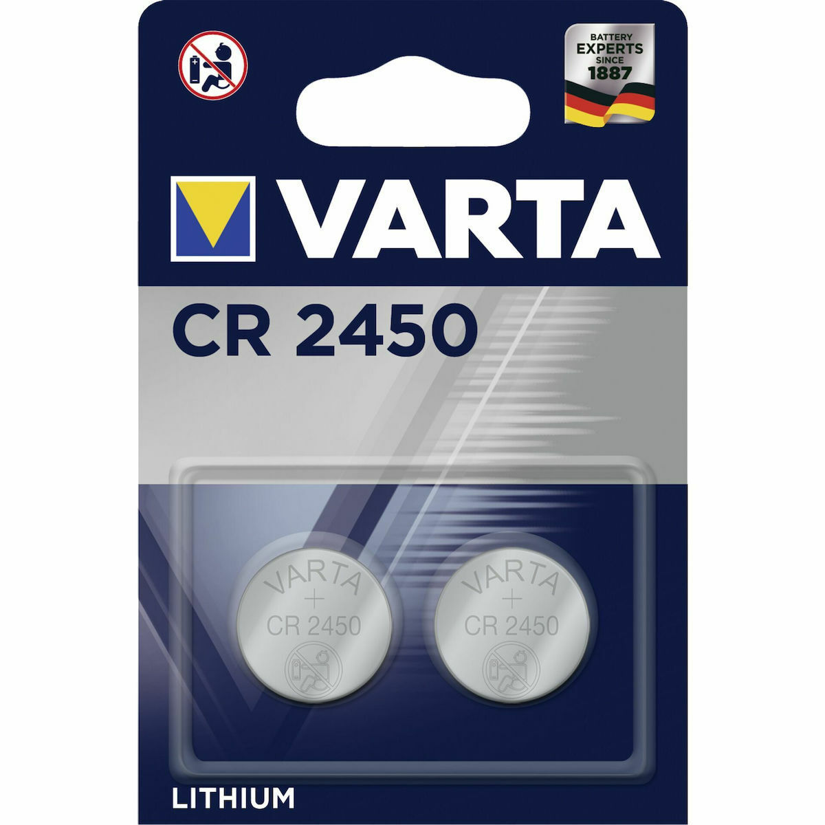 Varta Professional Electronics Μπαταρίες Λιθίου Ρολογιών CR2450 3V 2τμχ - Image 2
