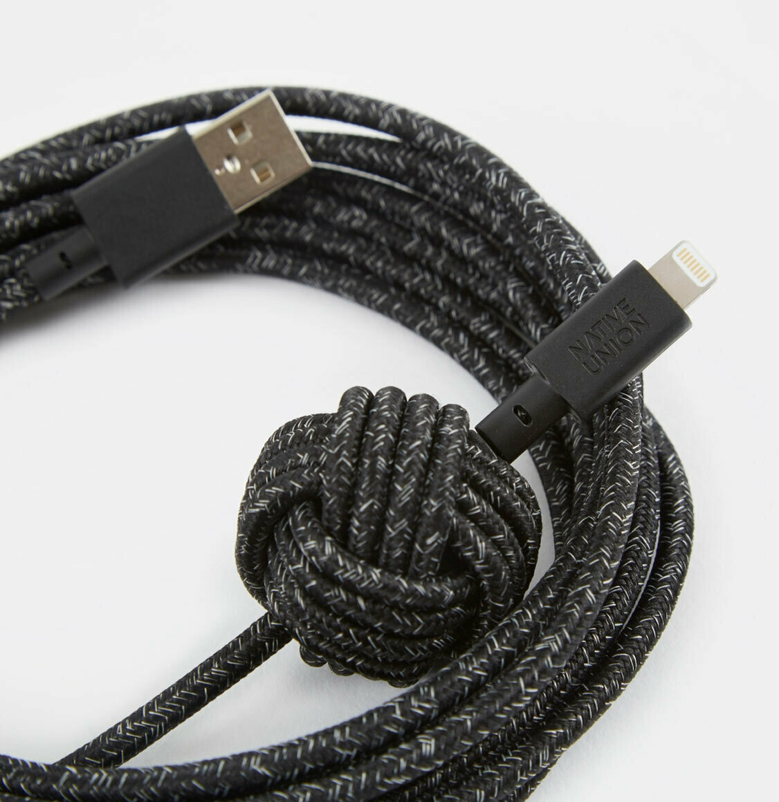 Native Union Night Cable USB-A to Lightning 3m Cosmos (NCABLE-KV-L-CS-BLK) - Image 4