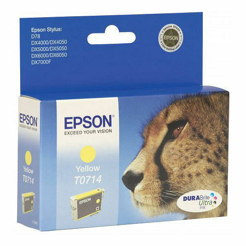 Epson T0714 Γνήσιο Μελάνι Εκτυπωτή InkJet Κίτρινο (C13T07144012 C13T07144011) - Image 4