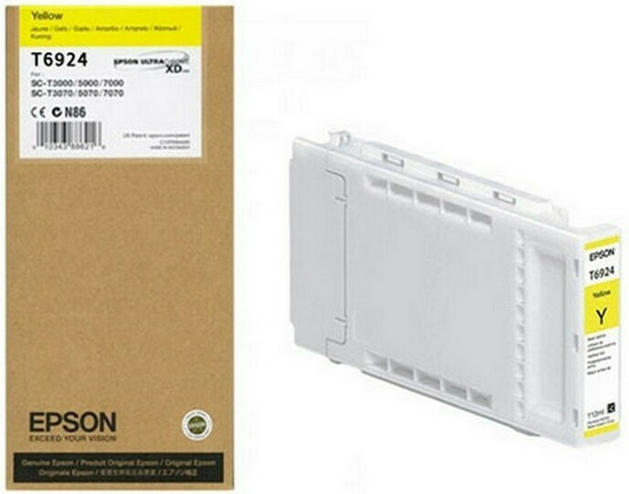 Epson T6924 Γνήσιο Μελάνι Εκτυπωτή InkJet Κίτρινο (C13T692400) - Image 3