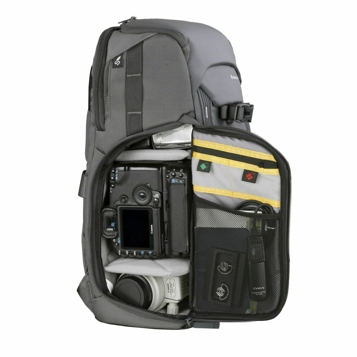 Vanguard Τσάντα Πλάτης Φωτογραφικής Μηχανής VEO Adaptor S41 USB Port - Side Access σε Γκρι Χρώμα