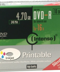 Intenso Εγγράψιμα DVD-R 16x Printable 4.7GB 10τμχ