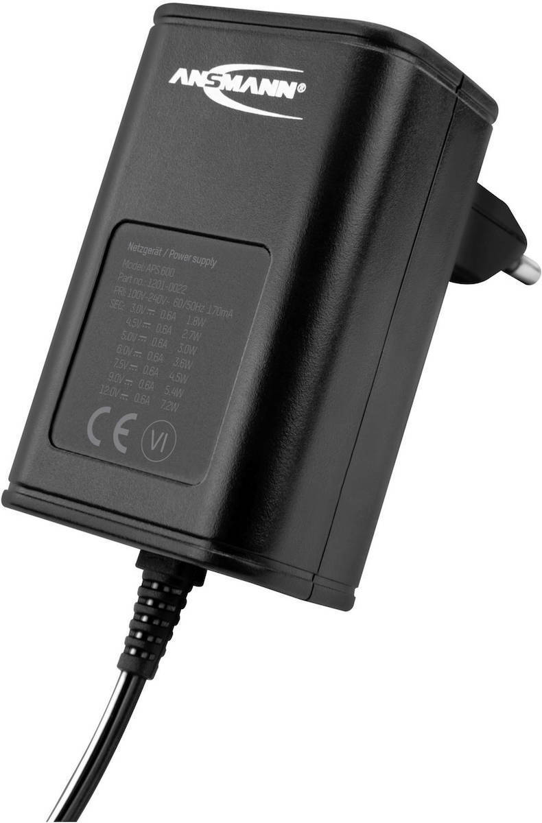 Ansmann APS 600 Universal Τροφοδοτικό 12 έως 12V με σετ βυσμάτων - Image 4