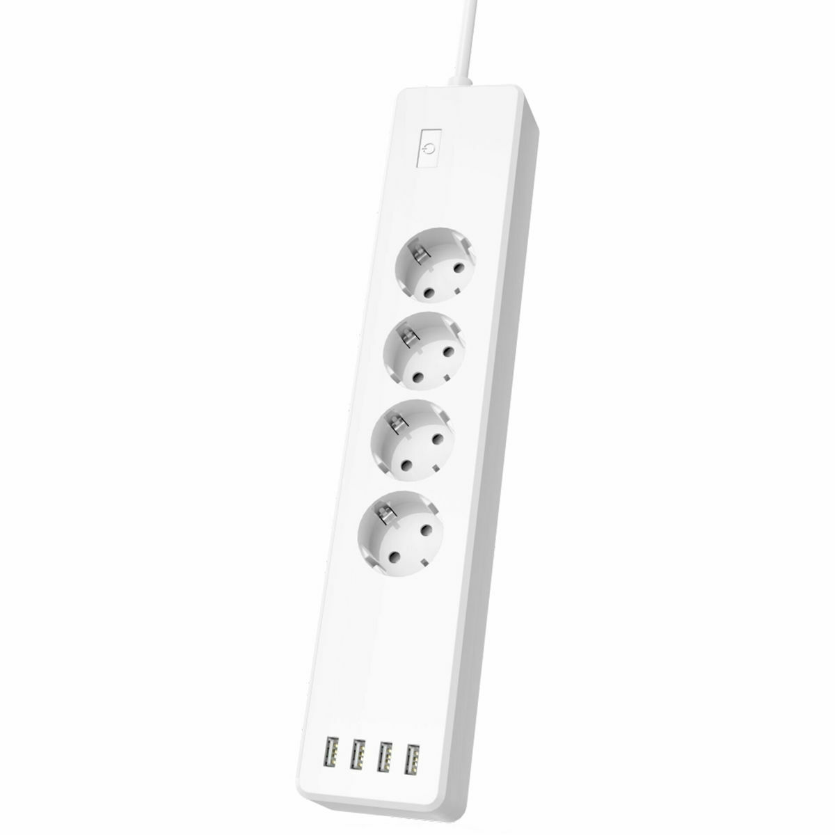HAMA Smart Πολύπριζο 4 Θέσεων με 4 USB-A, Διακόπτη και Καλώδιο 1.7m