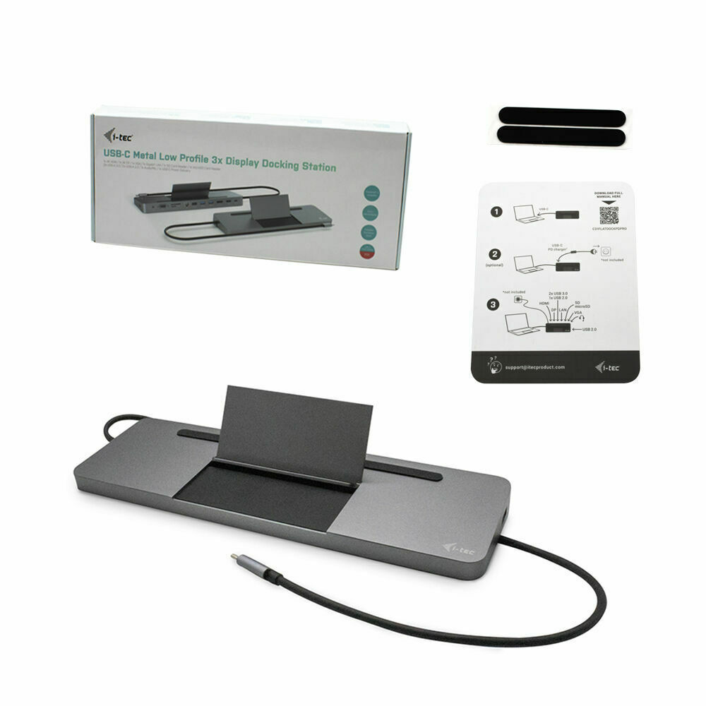 i-tec USB-C Docking Station με 4K PD Ethernet (C31FLATDOCKPDPRO)