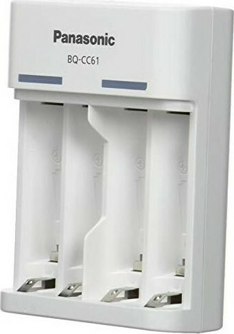 Panasonic Eneloop Basic BQ-CC61 USB Φορτιστής 4 Μπαταριών Ni-MH Μεγέθους AA/AAA σε Λευκό χρώμα - Image 5