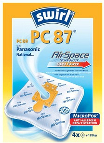 Swirl PC87 Σακούλες Σκούπας 4τμχ Συμβατή με Σκούπα Panasonic - Image 3