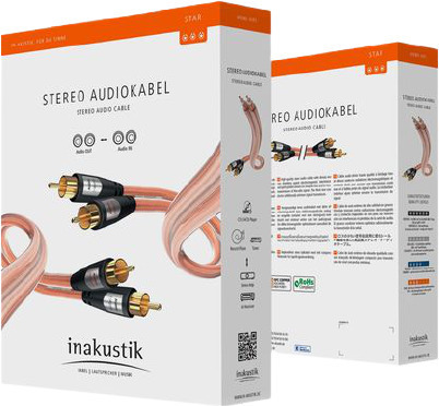 Inakustik Audio Cable 2x RCA male - 2x RCA male 3m (00304133) - Image 2